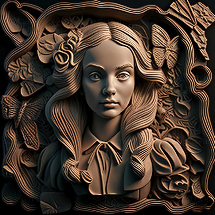 3D model st Alice from Alice in Wonderland (STL)